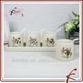 Hot Design Porcelain Ceramic Seasoning Pot Box Cream Storage Jars Gift Set